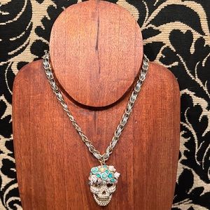 Betsy Johnson Day Of Dead 💀 Necklace
